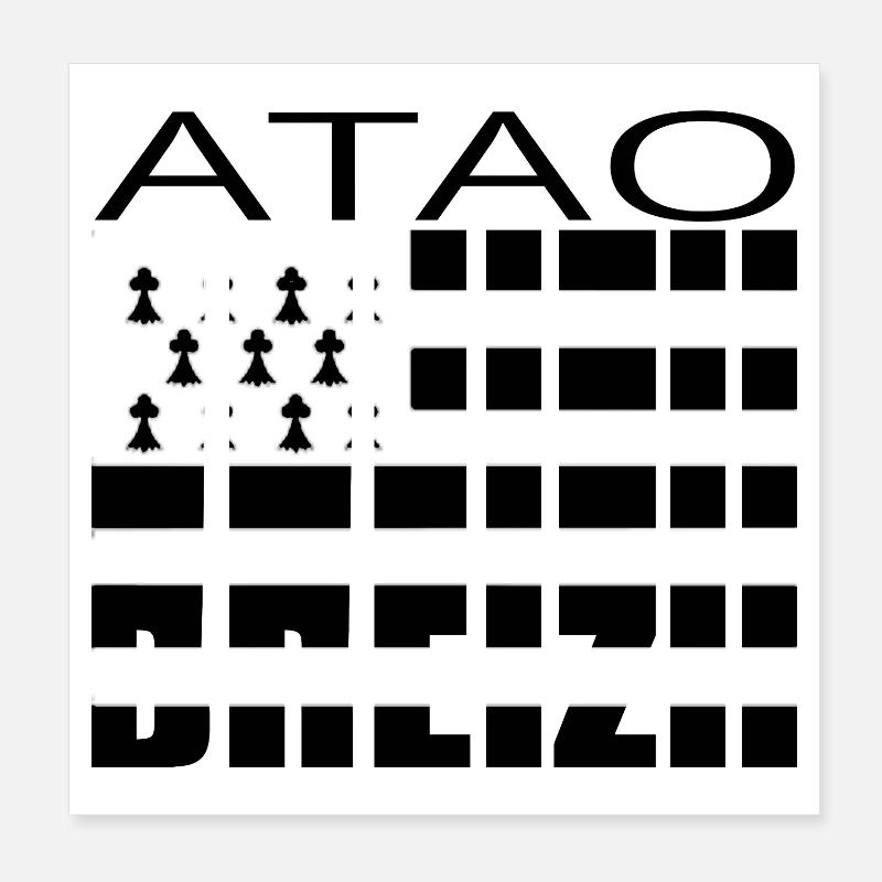 Atao Breizh Poster 20x20 cm