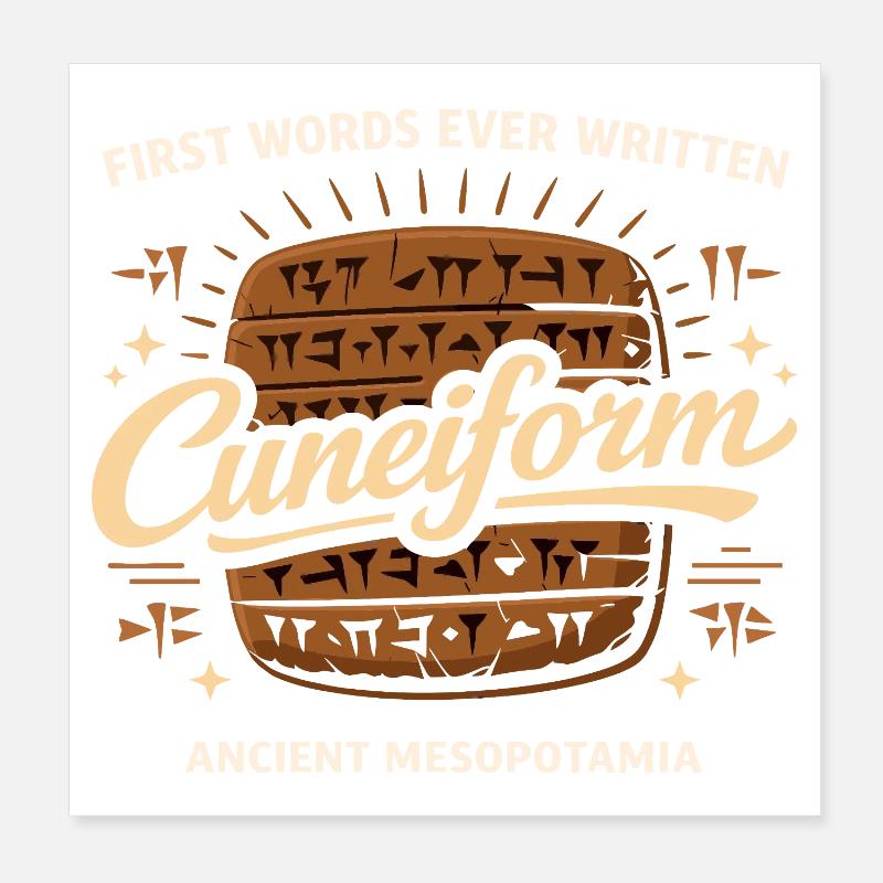 Ancient Mesopotamia, Sumerian Poster 8" x 8" (20x20 cm)