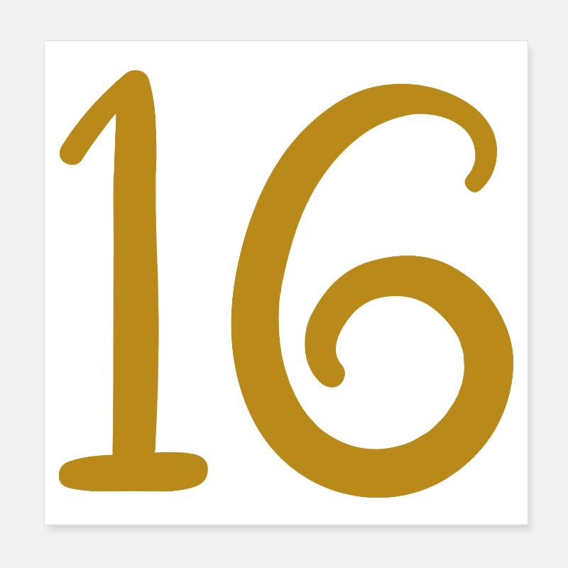 16 Poster 20 x 20 cm