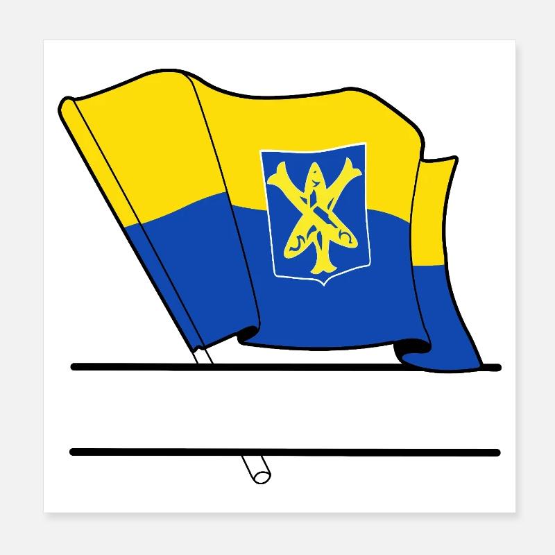 Zandvoort Custom Flag Poster 8" x 8" (20x20 cm)