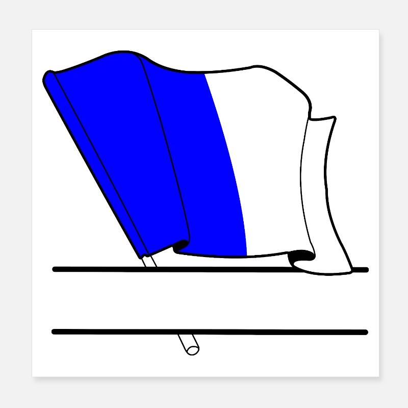 Spa Custom Flagge Poster 20x20 cm