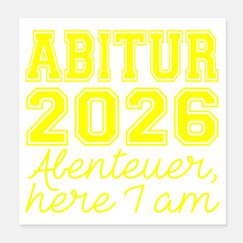 ABITUR 2026  Poster 20x20 cm