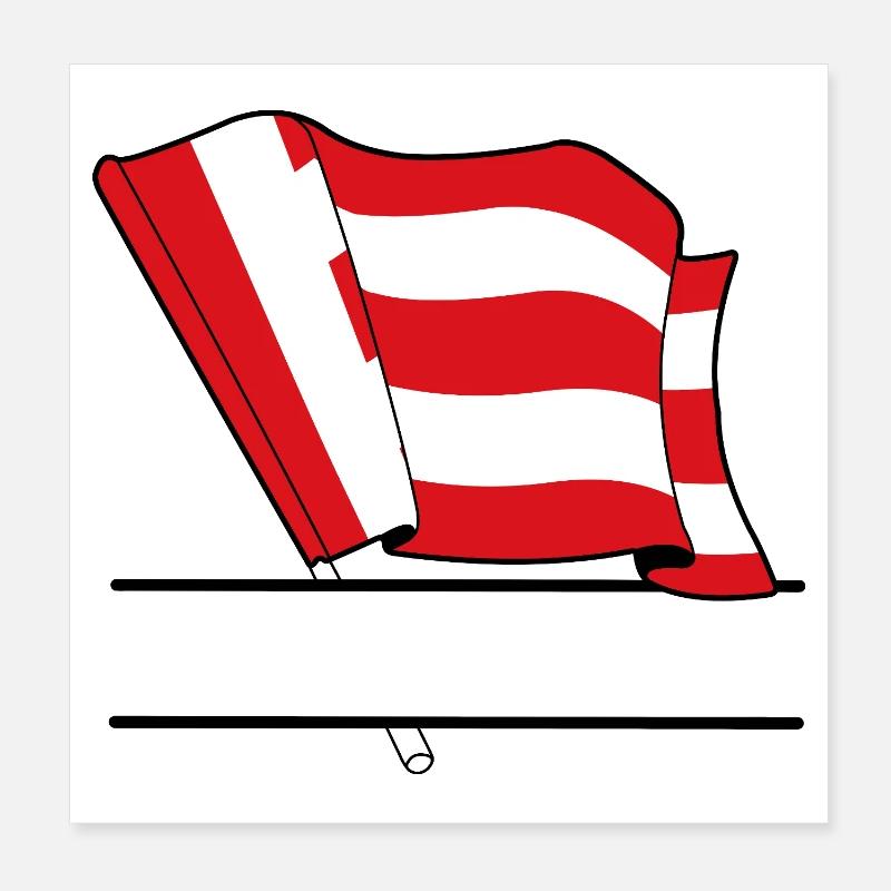 Eindhoven Custom Flag Poster 20x20 cm