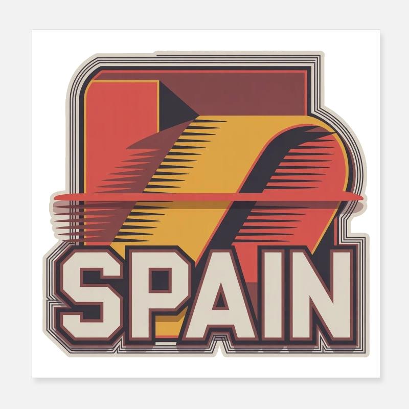 Espagne Poster 20 x 20 cm