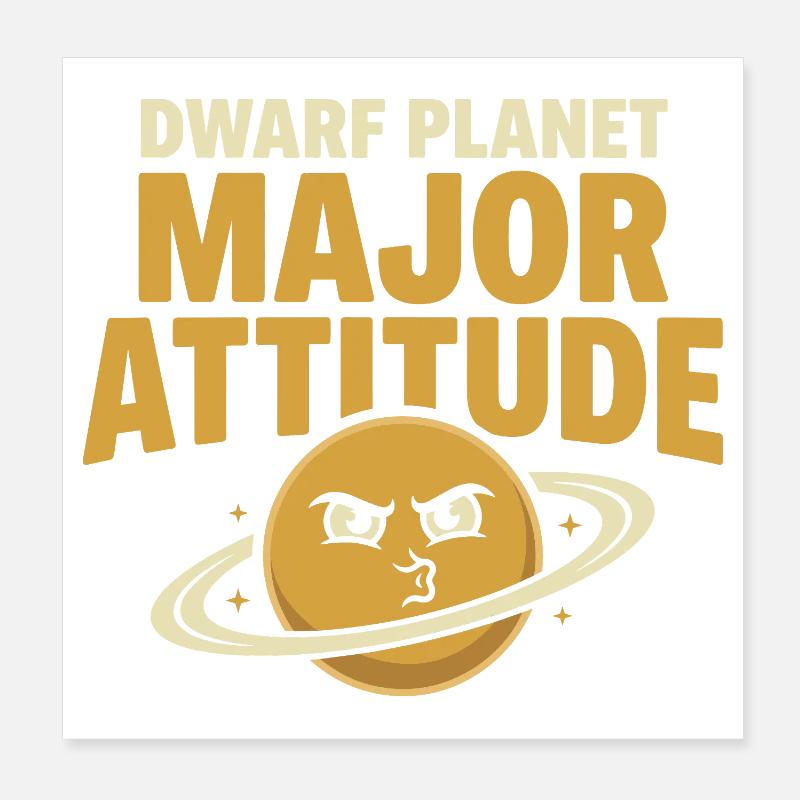 Pluto Justice for Pluto Never forget Pluto Poster 8" x 8" (20x20 cm)