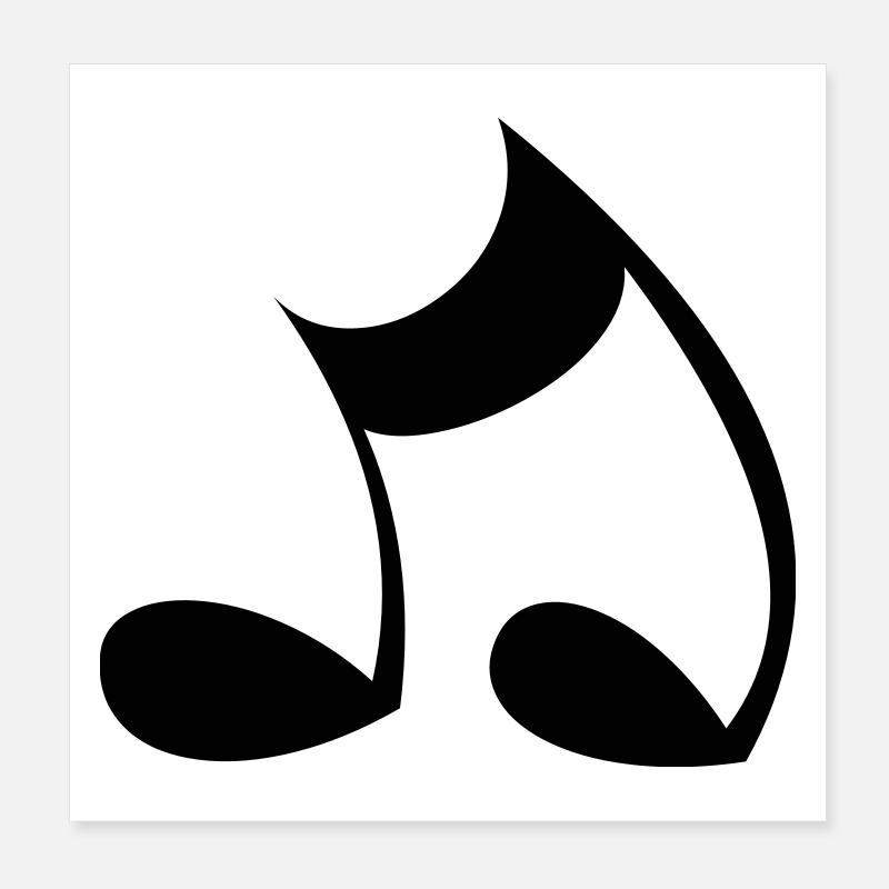 Note Poster 20x20 cm