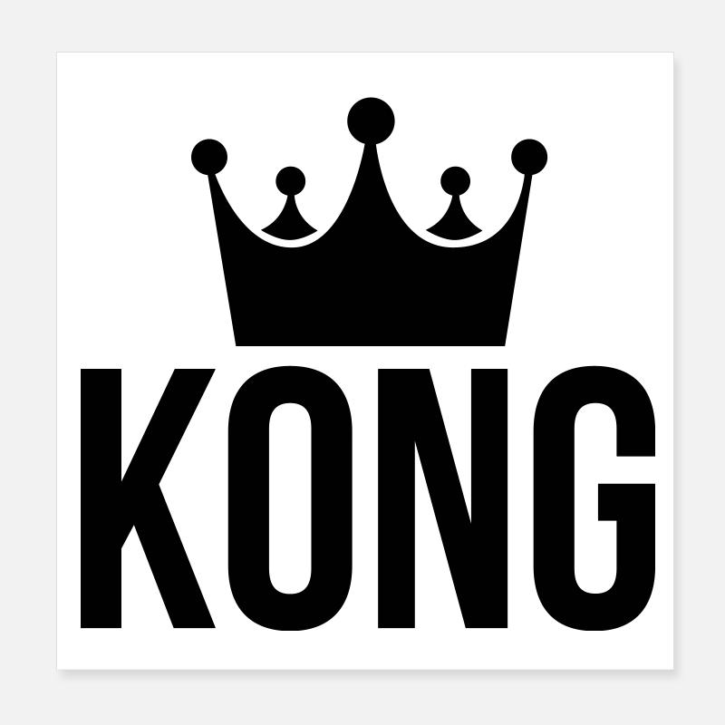 king kong spiele Poster 20x20 cm