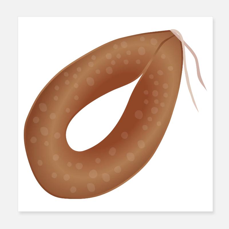 Ringwurst Poster 20x20 cm