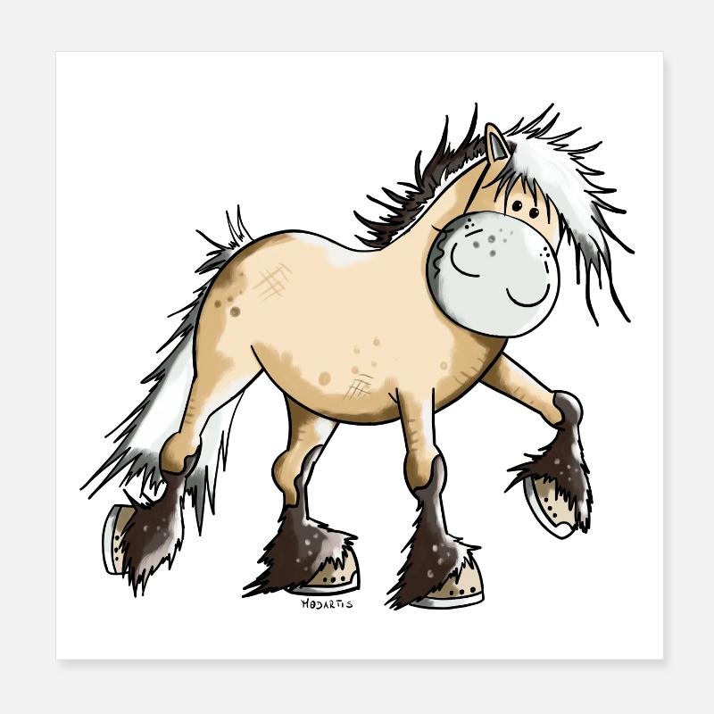 Nele der Norweger Poster 20x20 cm