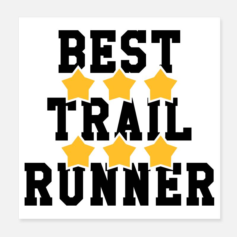 Running / Jogging / Run / Trail / Sport Poster 8" x 8" (20x20 cm)