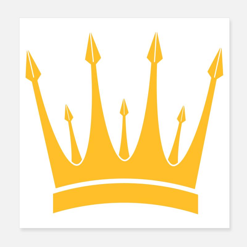 Krone / König / Crown / King Poster 20x20 cm