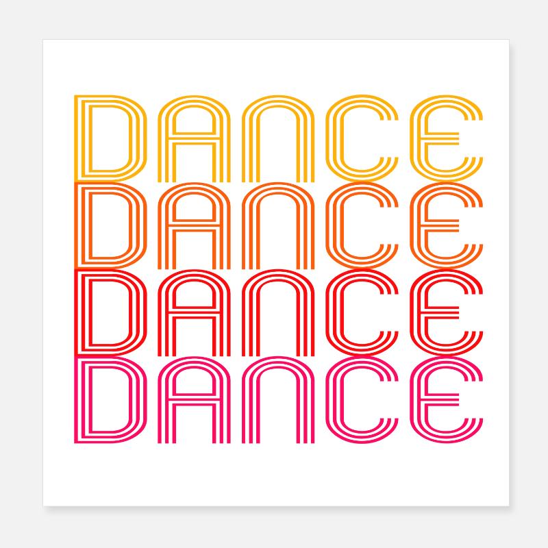 TANZEN Poster 20x20 cm