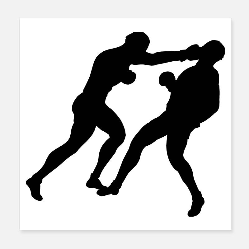 Boxe boxe Poster 20 x 20 cm