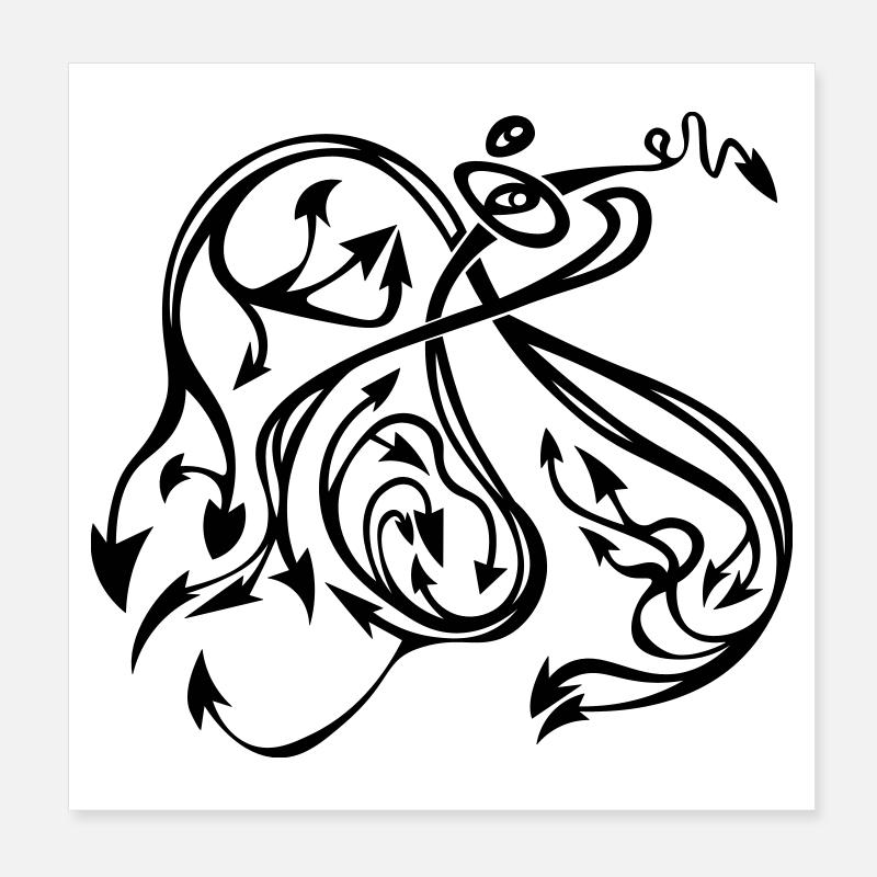 Pfeile Poster 20x20 cm