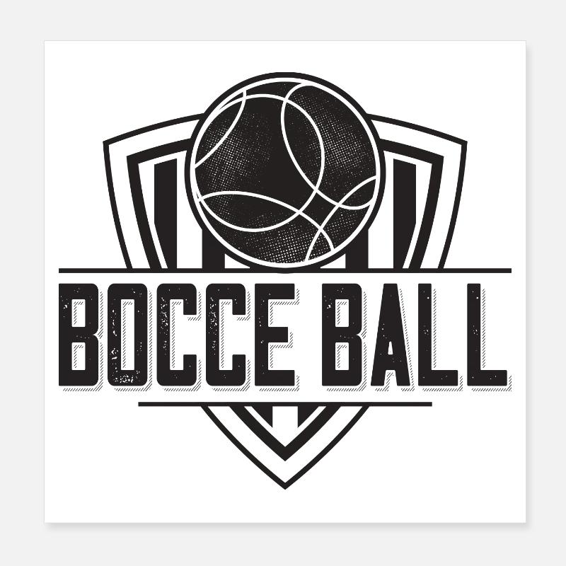Bocce Saying Bocce Ball avec Jack Bocci Game Bocce Poster 20 x 20 cm
