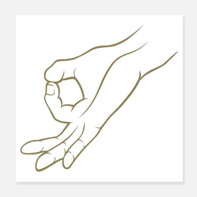 Trou de signalisation manuelle dans un jeu d’enfant Poster 20 x 20 cm