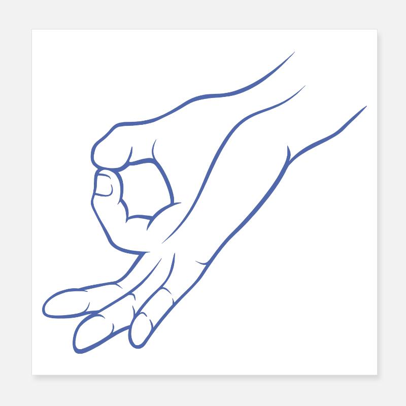 Trou de signalisation manuelle dans un jeu d’enfant Poster 20 x 20 cm