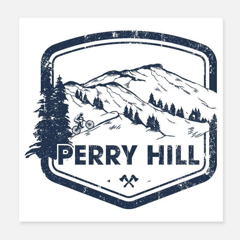 Sentier de la montagne Perry Hill Poster 20 x 20 cm