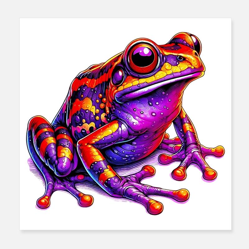 Frosch Poster 20x20 cm
