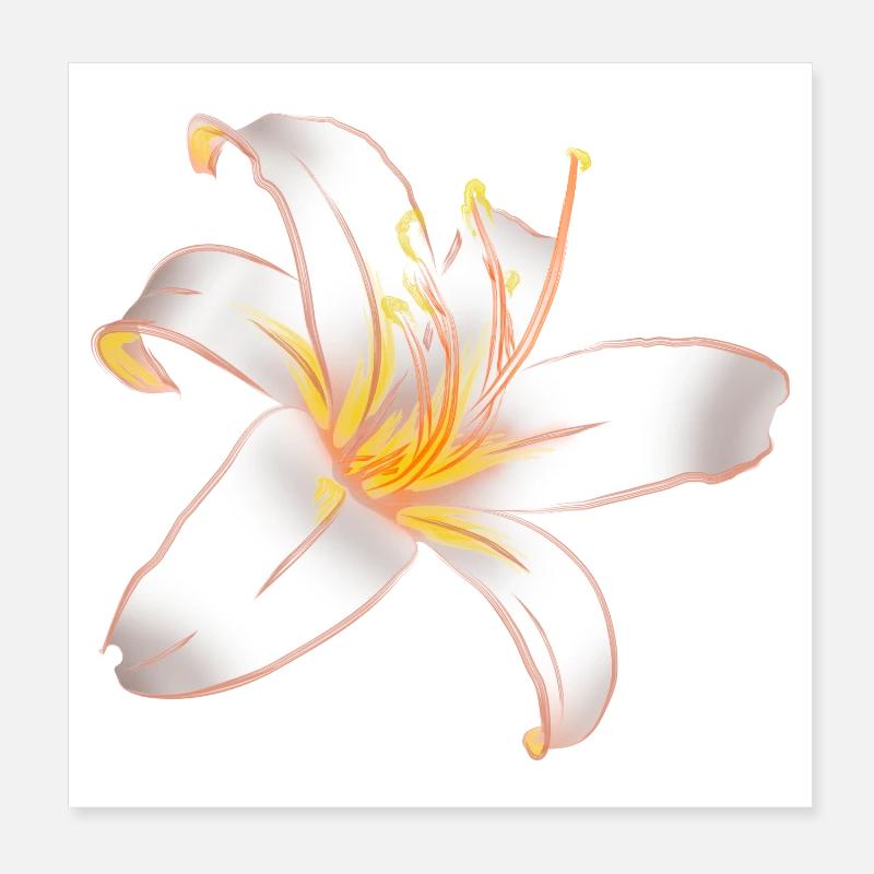 LYS BLANC Lys Blanc Magique Poster 20 x 20 cm
