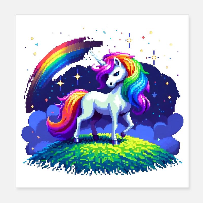 Unicorn Magic Poster 8" x 8" (20x20 cm)