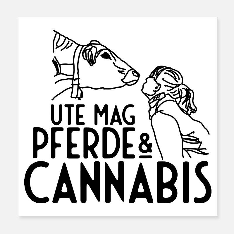 Canabis Hemp Weeding Poster 8" x 8" (20x20 cm)