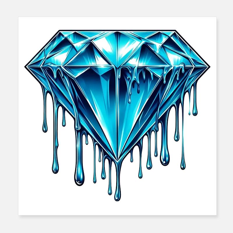 Diamant Poster 20 x 20 cm