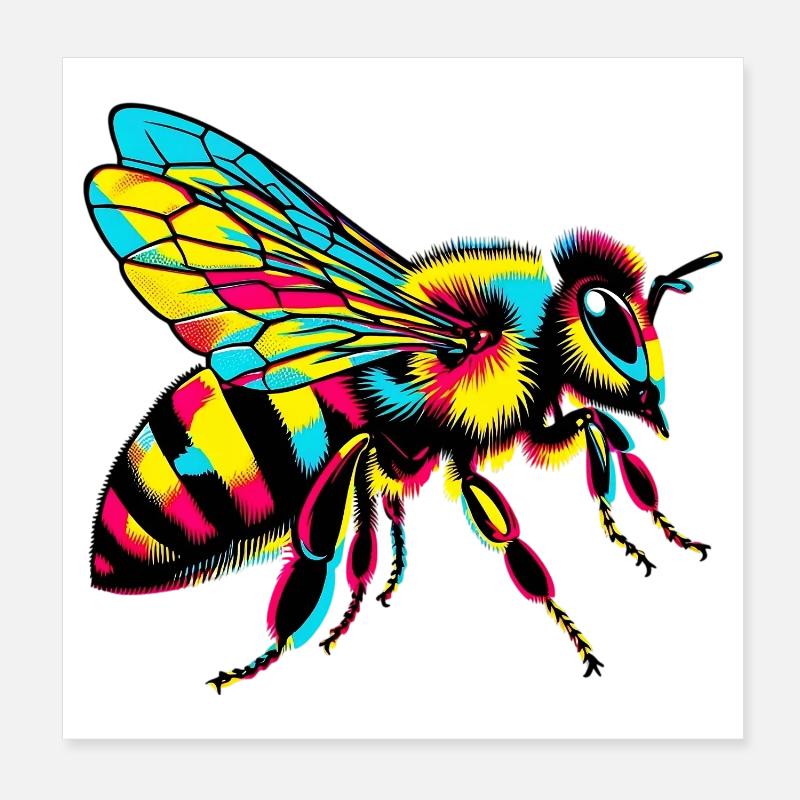 Abeille Poster 20 x 20 cm