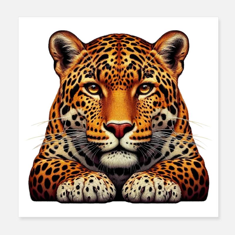 Leopard Poster 20x20 cm