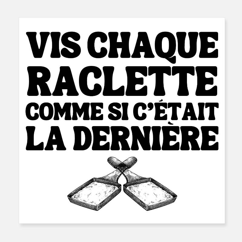 raclette, cheese, melted cheese Poster 8" x 8" (20x20 cm)