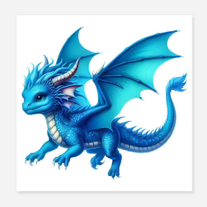 Dragon Poster 20 x 20 cm