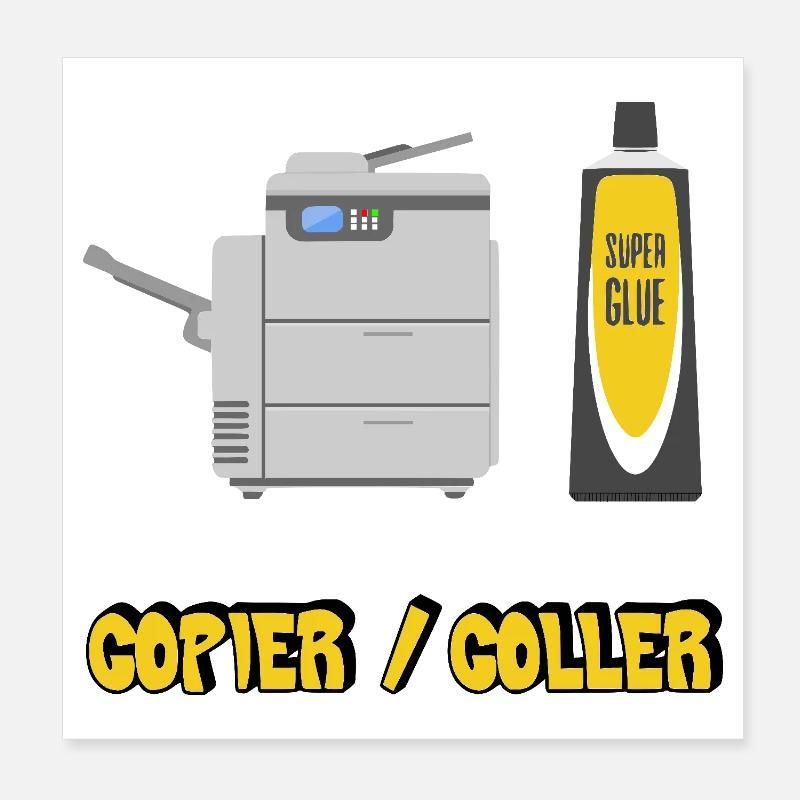 Copier coller Poster 20 x 20 cm