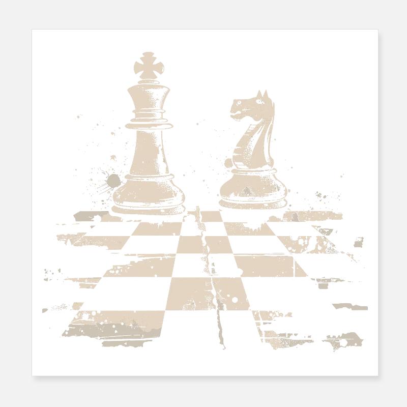 Chess Poster 8" x 8" (20x20 cm)