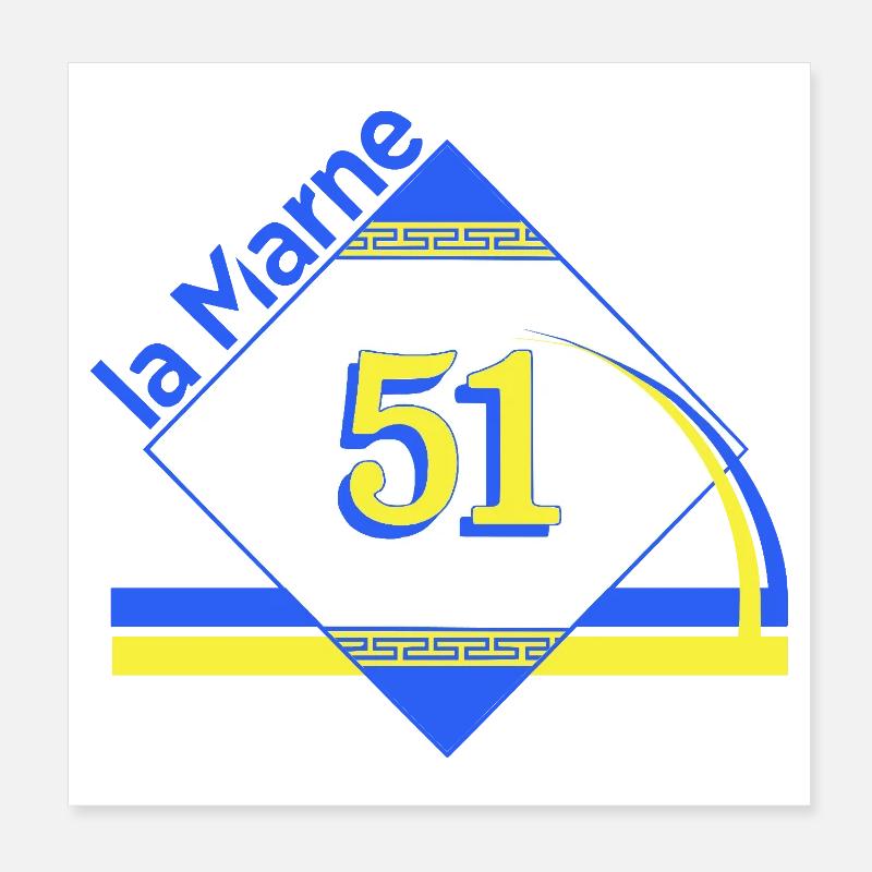 La Marne Poster 20 x 20 cm