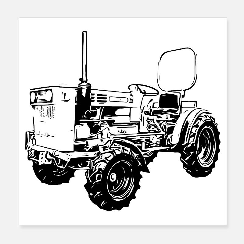 A45 Kulttraktor Poster 20x20 cm
