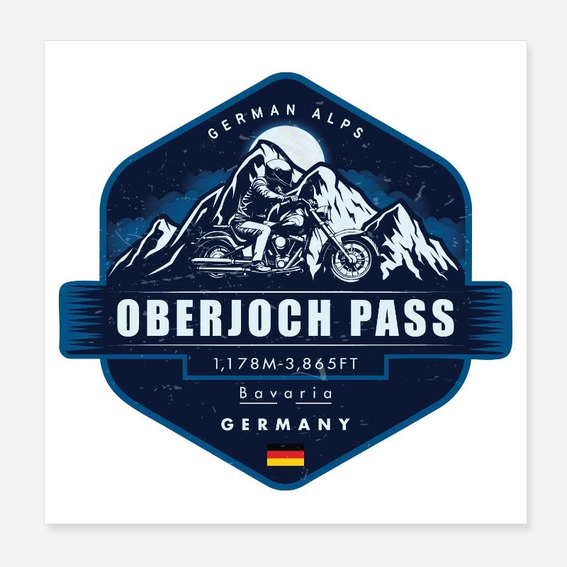 Oberjoch Pass , Bavaria, Germany  Poster 20 x 20 cm