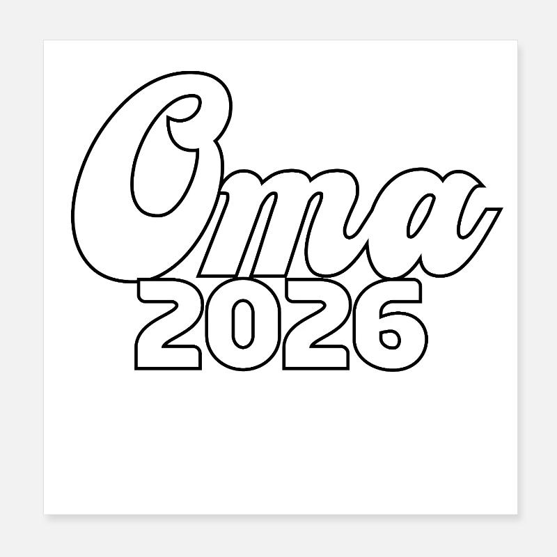 Oma 2026 Loading Design Poster 20x20 cm