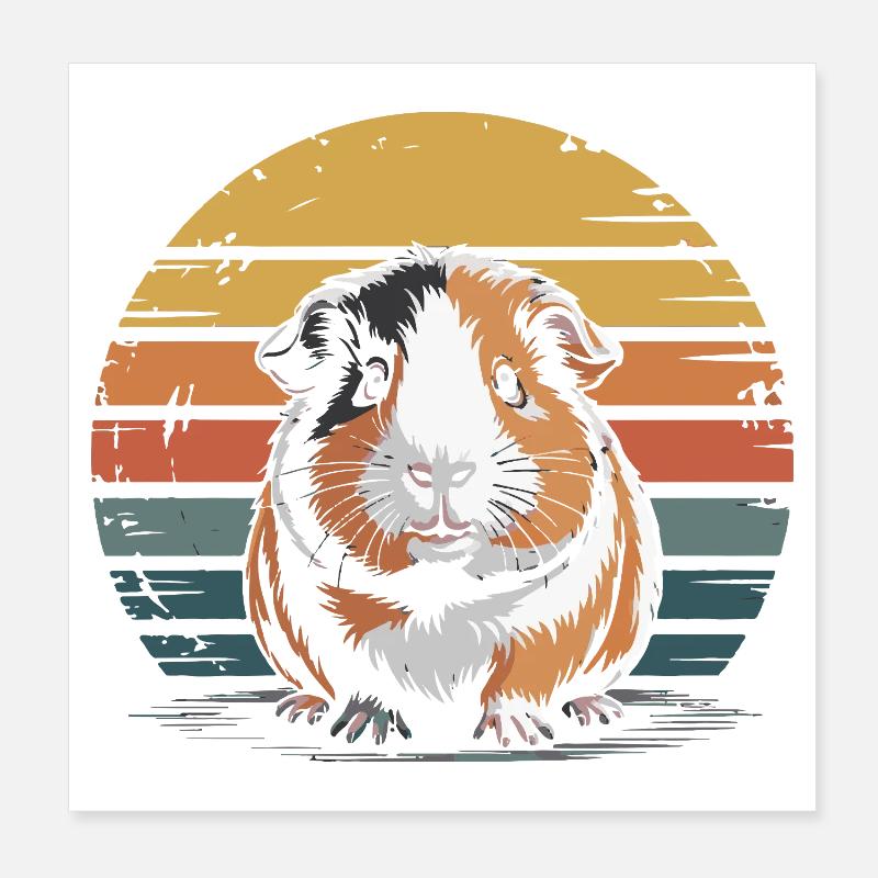 Cochon d’Inde, sucré Poster 20 x 20 cm