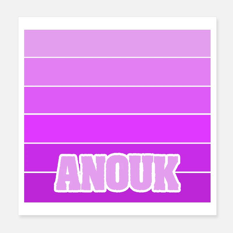 Maedchenname Anou Poster 20x20 cm