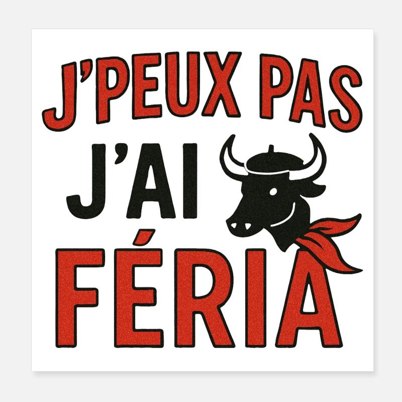 I can't, I feria Poster 8" x 8" (20x20 cm)