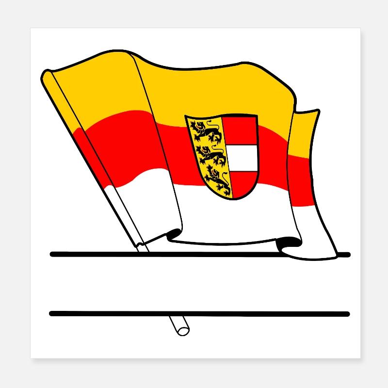Kärnten Vlag – Namespace Poster 20 x 20 cm