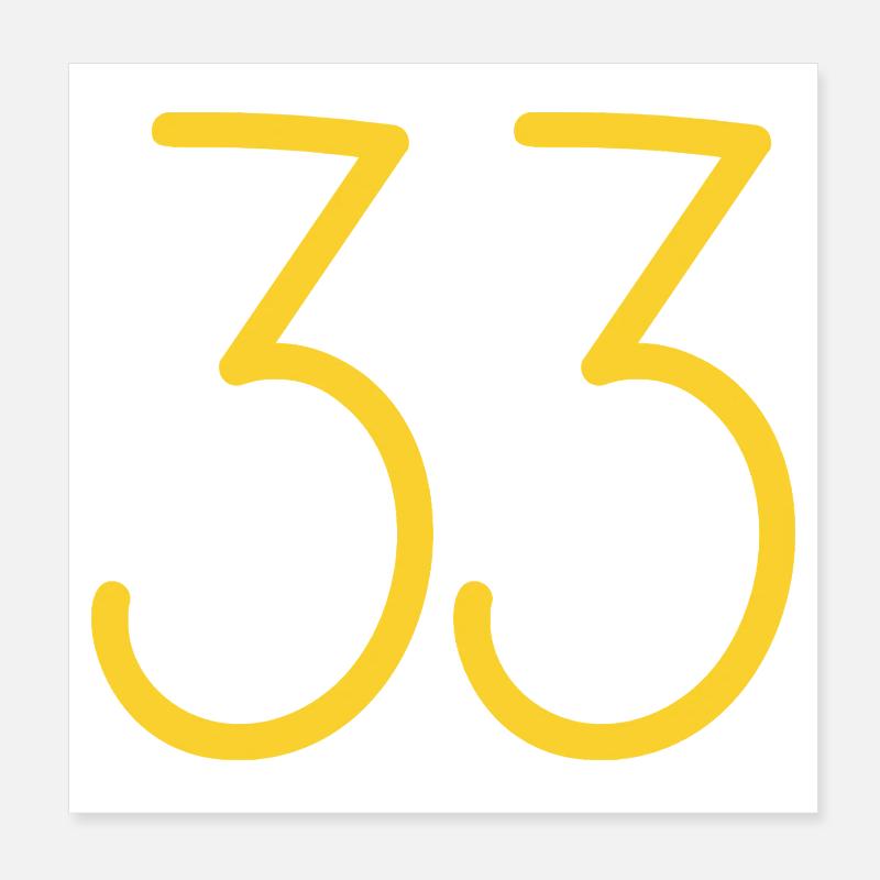 33 Poster 20 x 20 cm