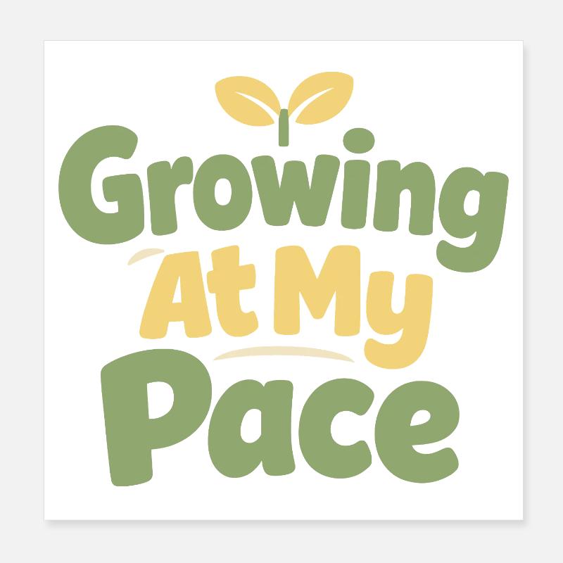 Gentle parenting identity, slow Poster 8" x 8" (20x20 cm)