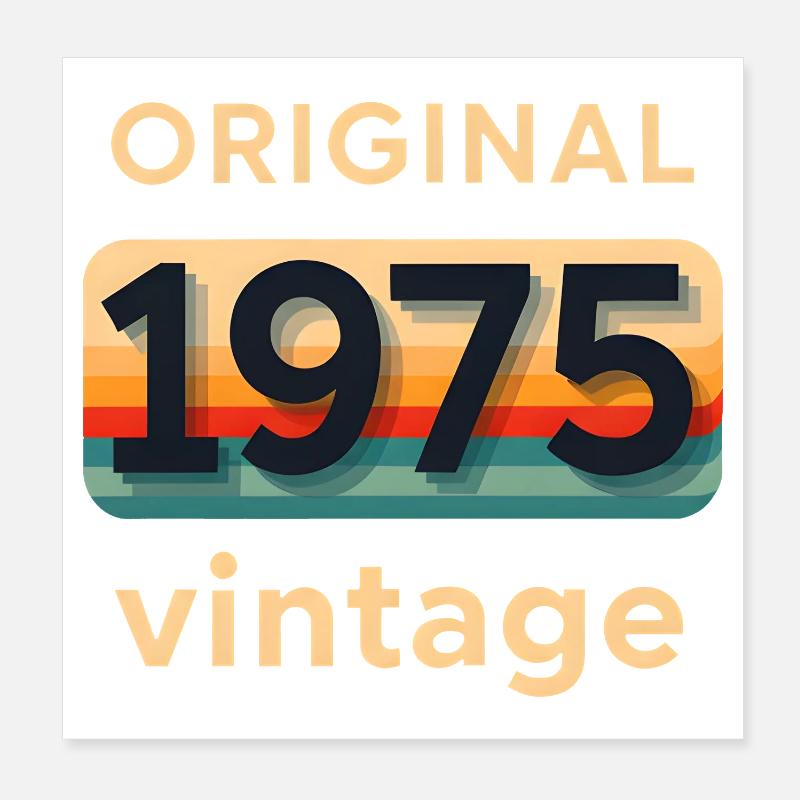 Original 1975 Poster 20x20 cm