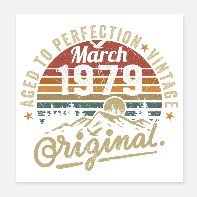 Mars 1979 Poster 20 x 20 cm