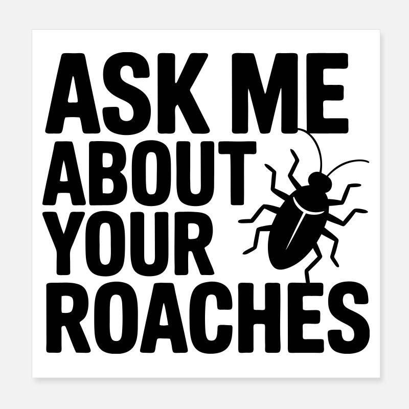 Pest Controllers Funny Saying Poster 8" x 8" (20x20 cm)