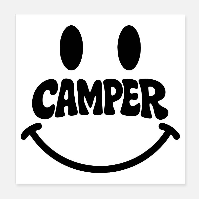 Camper Poster 8" x 8" (20x20 cm)