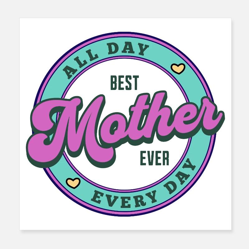 Lustiges Mama Oma Muttertag Geschenk Design Humor Poster 20x20 cm