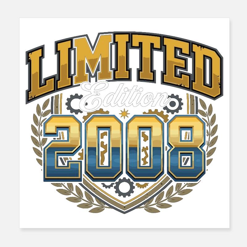 Édition limitée anniversaire 2008 Poster 20 x 20 cm