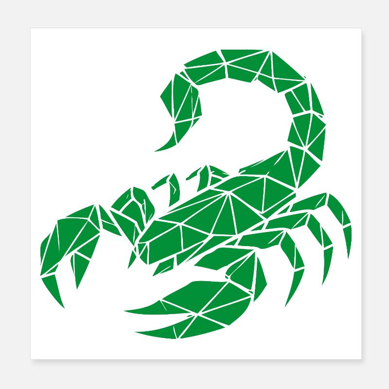 Scorpio – Power & Mystery Poster 8" x 8" (20x20 cm)